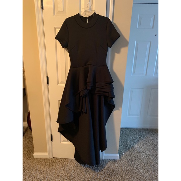 Black high low dress - Picture 2 of 3
